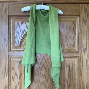Eileen Fisher Linen Lime Green Vest…large
